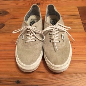 Vans Flax Denim Tennis Shoes Men’s 6 Womens 7.5